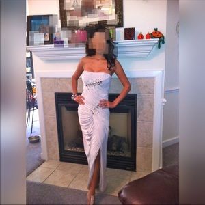 Mignon strapless evening dress